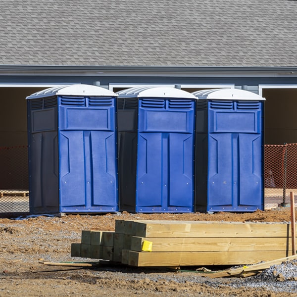 how can i report damages or issues with the portable toilets during my rental period in Sun River Terrace Illinois